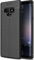 Microsonic Samsung Galaxy Note 9 Kılıf Deri Dokulu Silikon Siyah
