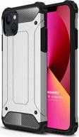 Microsonic Apple iPhone 13 Kılıf Rugged Armor Gümüş