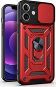 Microsonic Apple iPhone 12 Kılıf Impact Resistant Kırmızı