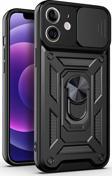 Microsonic Apple iPhone 12 Kılıf Impact Resistant Siyah