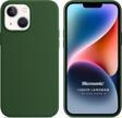 Microsonic Apple iPhone 14 Kılıf Liquid Lansman Silikon Koyu Yeşil