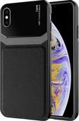 Microsonic Apple iPhone X Kılıf Uniq Leather Siyah