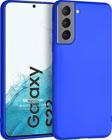 Microsonic Matte Silicone Samsung Galaxy S22 Kılıf Mavi
