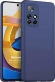 Microsonic Matte Silicone Xiaomi Redmi Note 11T Kılıf Lacivert