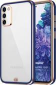 Microsonic Samsung Galaxy S20 FE Kılıf Laser Plated Soft Lacivert
