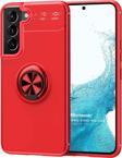 Microsonic Samsung Galaxy S22 Plus Kılıf Kickstand Ring Holder Kırmızı