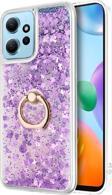 Microsonic Xiaomi Redmi Note 12 4G Kılıf Glitter Liquid Holder Mor