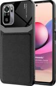 Microsonic Xiaomi Poco M5s Kılıf Uniq Leather Siyah