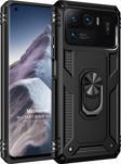 Microsonic Xiaomi Mi 11 Ultra Kılıf Military Ring Holder Siyah