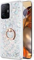 Microsonic Xiaomi Mi 11T Kılıf Glitter Liquid Holder Gümüş