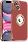 Microsonic Apple iPhone 13 Kılıf Flash Stamp Kırmızı