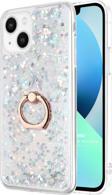 Microsonic Apple iPhone 13 Kılıf Glitter Liquid Holder Gümüş