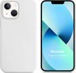 Microsonic Apple iPhone 13 Kılıf Liquid Lansman Silikon Beyaz