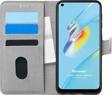 Microsonic Oppo A54 4G Kılıf Fabric Book Wallet Gri