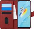 Microsonic Oppo A54 4G Kılıf Fabric Book Wallet Kırmızı