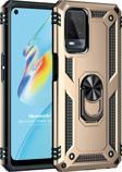 Microsonic Oppo A54 4G Kılıf Military Ring Holder Gold