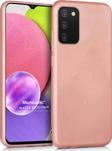 Microsonic Matte Silicone Samsung Galaxy A03s Kılıf Rose Gold