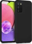 Microsonic Matte Silicone Samsung Galaxy A03s Kılıf Siyah