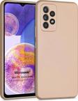 Microsonic Matte Silicone Samsung Galaxy A23 Kılıf Gold