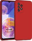 Microsonic Matte Silicone Samsung Galaxy A23 Kılıf Kırmızı