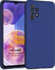 Microsonic Matte Silicone Samsung Galaxy A23 Kılıf Lacivert