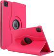 Microsonic Apple iPad Pro 12.9'' 2021 5. Nesil Kılıf (A2378-A2461-A2379-A2462) 360 Rotating Stand Deri Pembe