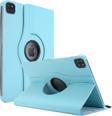 Microsonic Apple iPad Pro 12.9'' 2021 5. Nesil Kılıf (A2378-A2461-A2379-A2462) 360 Rotating Stand Deri Mavi