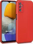 Microsonic Matte Silicone Samsung Galaxy M13 Kılıf Kırmızı