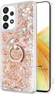 Microsonic Samsung Galaxy A33 5G Kılıf Glitter Liquid Holder Gold