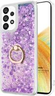 Microsonic Samsung Galaxy A33 5G Kılıf Glitter Liquid Holder Mor