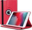 Microsonic Apple iPad Mini 5 7.9'' 2019 (A2133-A2124-A2125-A2126) Kılıf 360 Rotating Stand Deri Koyu Pembe