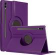 Microsonic Samsung Galaxy Tab S9 Plus X810 Kılıf 360 Rotating Stand Deri Mor