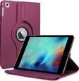 Microsonic iPad Pro 9.7 Kılıf 360 Dönerli Stand Deri Mor