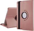 Microsonic 360 Rotating Stand Deri Kılıf iPad 5 Air Rose Gold
