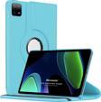 Microsonic Xiaomi Pad 6 Kılıf 360 Rotating Stand Deri Mavi