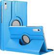 Microsonic Lenovo Tab P11 Pro 2.Nesil Kılıf (ZAB50094TR) 360 Rotating Stand Deri Mavi