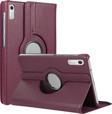 Microsonic Lenovo Tab P11 Pro 2.Nesil Kılıf (ZAB50094TR) 360 Rotating Stand Deri Mor