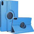 Microsonic Honor Pad 8 Kılıf 360 Rotating Stand Deri Mavi