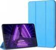 Microsonic Lenovo Tab M10 Plus 3.Nesil 10.6`` Kılıf (TB-125F-TB-128F) Slim Translucent Back Smart Cover Mavi
