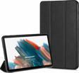 Microsonic Samsung Galaxy Tab A8 X200 Kılıf Slim Translucent Back Smart Cover Siyah