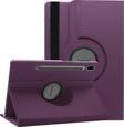 Microsonic Samsung Galaxy Tab S8 X700 Kılıf 360 Rotating Stand Deri Mor