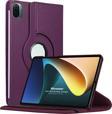 Microsonic Xiaomi Mi Pad 5 Kılıf 360 Dönerli Stand Deri Mor