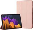 Microsonic Samsung Galaxy Tab S7 FE LTE T737 Kılıf Slim Translucent Back Smart Cover Rose Gold