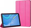 Microsonic Huawei MatePad T10 Kılıf Slim Translucent Back Smart Cover Pembe