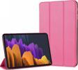 Microsonic Samsung Galaxy Tab S7 T870 Kılıf Slim Translucent Back Smart Cover Pembe