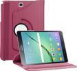 Microsonic Samsung Galaxy Tab S2 9.7'' Kılıf 360 Dönerli Stand Deri Mor
