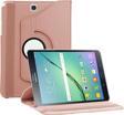 Microsonic Samsung Galaxy Tab S2 9.7'' Kılıf 360 Dönerli Stand Deri Rose Gold