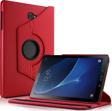Microsonic Samsung Galaxy Tab A 10.1'' T580 Kılıf 360 Rotating Stand Deri Kırmızı