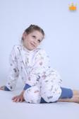 Babyhola 2-8 Yaş 1 Tog 4 Katlı Müslin Çocuk Uyku Tulumu Unisex Uzun Kollu Uyku Tulumu