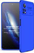 Microsonic Xiaomi Poco X4 Pro 5G Kılıf Double Dip 360 Protective Mavi